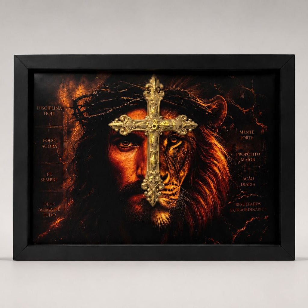 Quadro o rei e a cruz