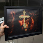 Quadro o rei e a cruz