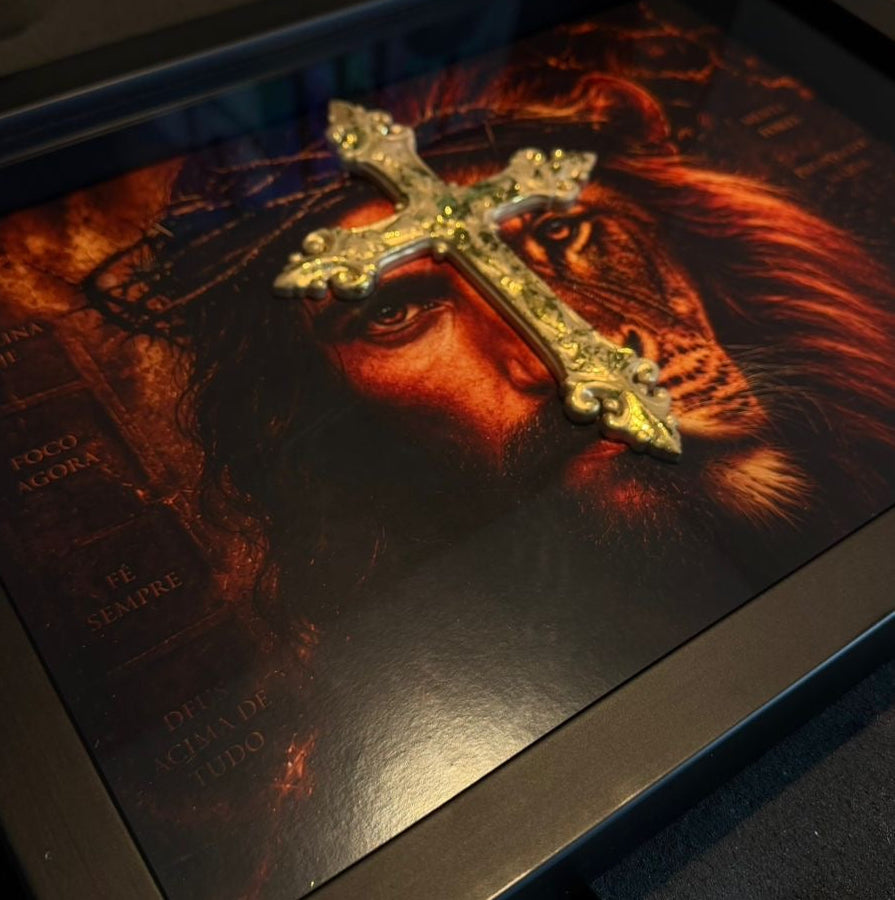 Quadro o rei e a cruz