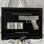 Quadro milhão cromado