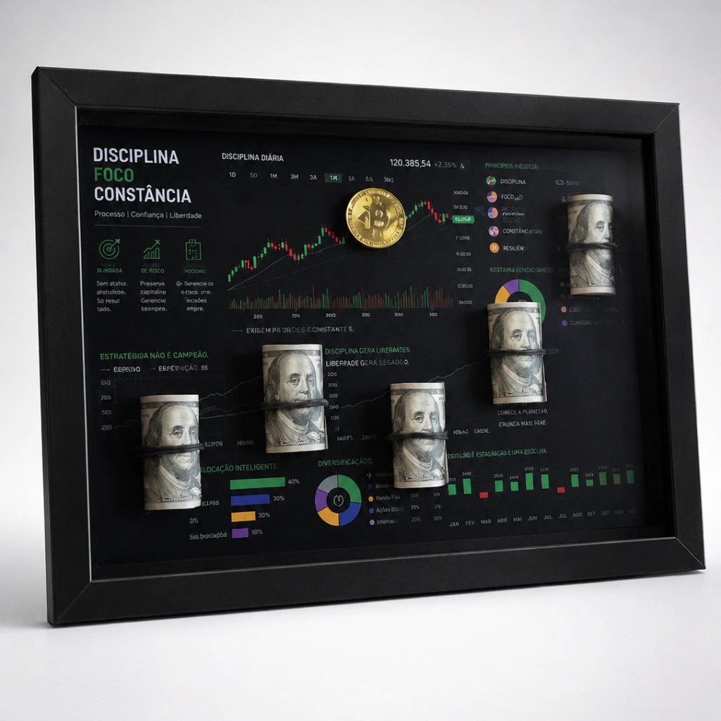 Quadro Crypto milionário